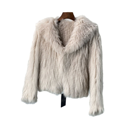 冬季新款狐狸毛双面编织毛毛大衣