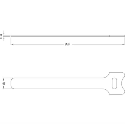 日本TRUSCO中山 TRMGT-180BK扎带 绕线器 可重复使用的魔术扎带