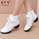 软底妈妈鞋 舞蹈鞋 女真皮跳舞鞋 中跟现代水兵舞鞋 2025新款 广场舞鞋