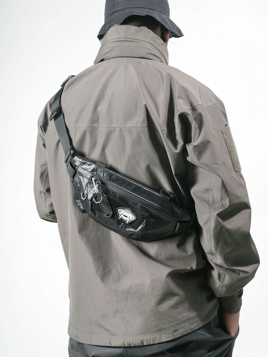 SANDPIPER TRIPLE CROSSBODY BAG FUNCTIONAL WIND TACTICAL CROSSBODY MENS CHEST BAG COMMUTING QUICK RESPONSE BACKPACK HEAD WOLF DGM-05