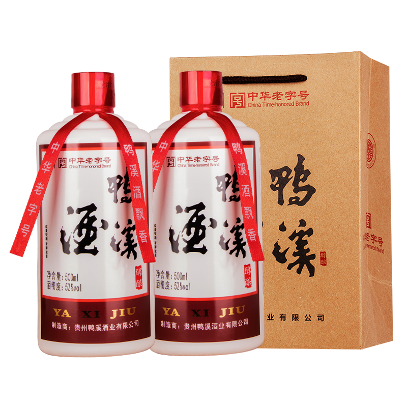 贵州酒鸭溪窖御品52度浓香型白酒500ml*1瓶 礼盒装聚会送礼
