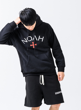 NOF studio 初代远征军十字架宽松百搭休闲余文乐同款连帽卫衣