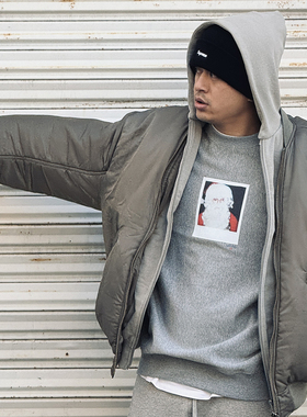 NOF studio NOAH圣诞老人胸前印花小logo基础款美潮宽松套头流行