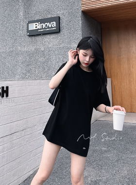 NOF studio  回收棉环保款宽松美潮休闲短袖T恤