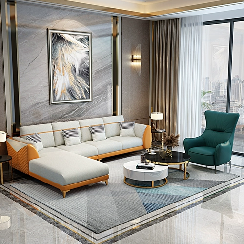 Ткань для отдыха, современный и минималистичный одноразовый диван для гостиной, наука и технология