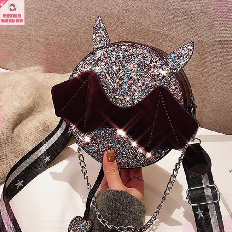 Sequins Red envelope 2019 new pattern Korean Edition Versatile Messenger One shoulder Round package ins Super fire small bagin the Leather/Lady bags/Men's bag, Ms. bags  category - from Buy2taobao.com to provide professional Taobao agent buy service