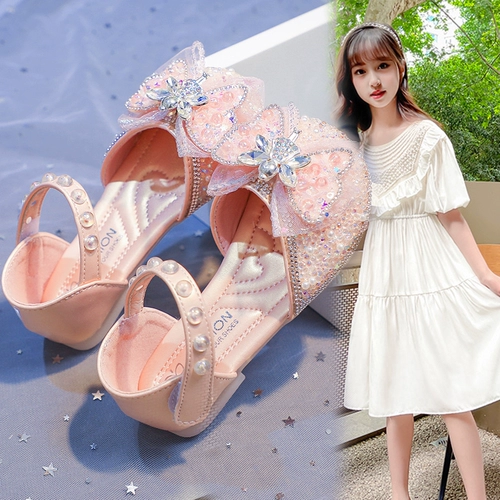 Детская сумка, летние танцующие сандалии для принцессы