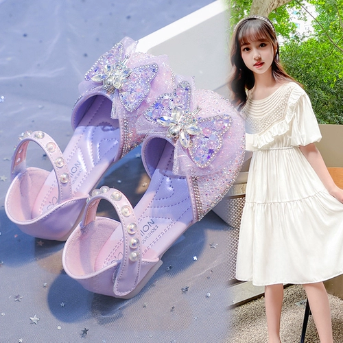 Детская сумка, летние танцующие сандалии для принцессы