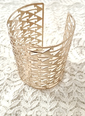 镂空轻薄金属手镯欧美风时尚百搭潮女个性质感手腕饰品夸张气质01