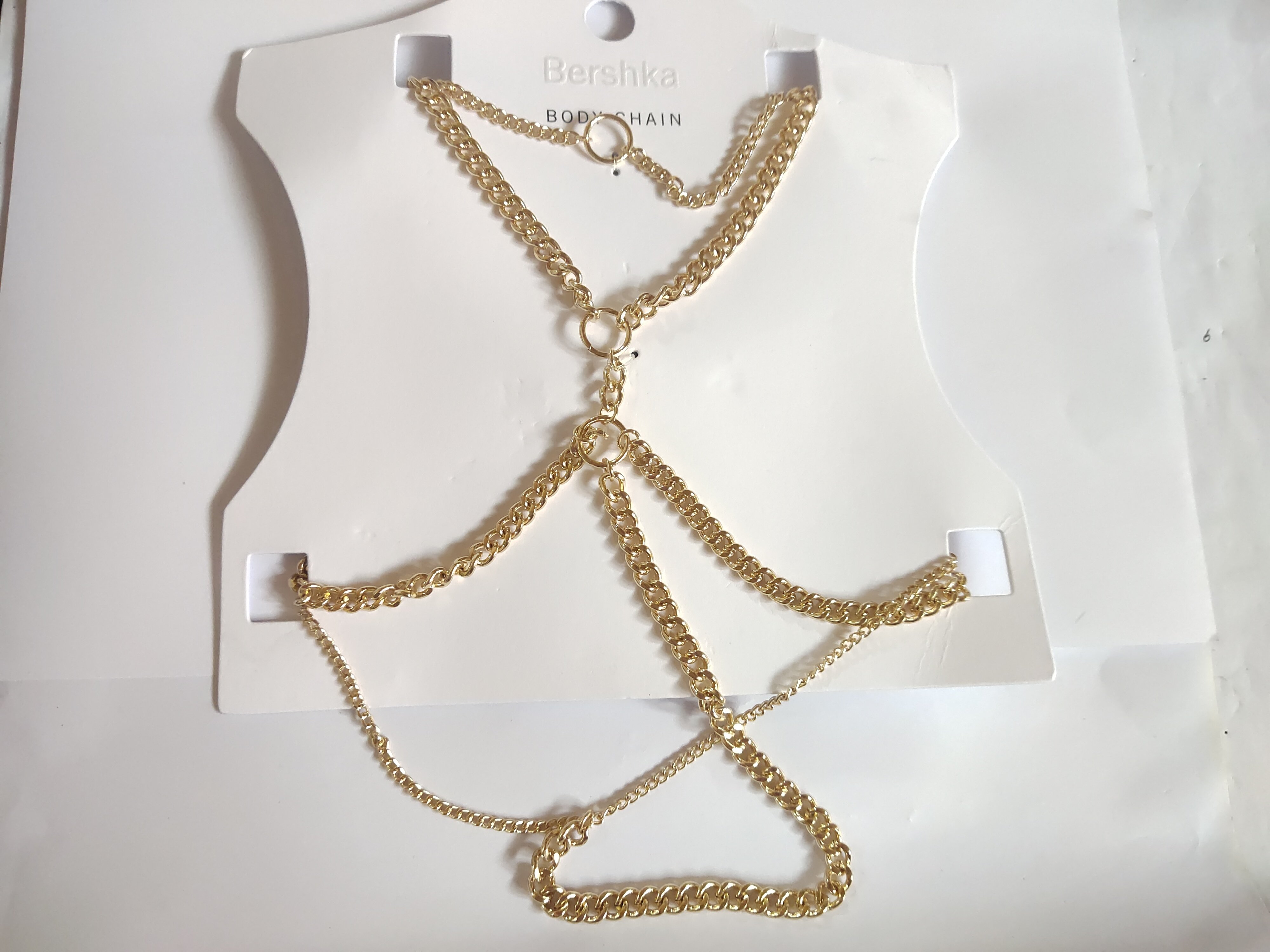 气质金属链条身体链其它首饰时尚百搭潮人女式服装配饰质感夸张E2