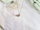 B78 锁骨链潮 气质简约爱心吊坠项链时尚 百搭学生女白金色项饰短款