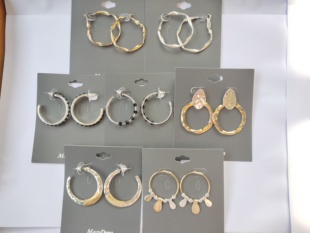 耳饰品潮人A1 个性 气质简约金属耳钉耳圈欧美流行时尚 百搭学生女式