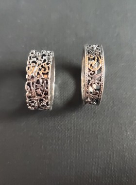 复古做旧银简约戒指饰品时尚欧美百搭学生女个性质感金属指环气质