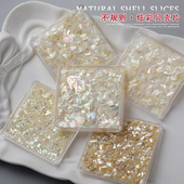 贝壳薄片美甲饰品2025新款 超薄小碎片不规则指甲贝母贴片网红爆款