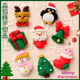 饰大钻网红爆款 圣诞美甲饰品新款 圣诞老人白色雪人卡通立体指甲装