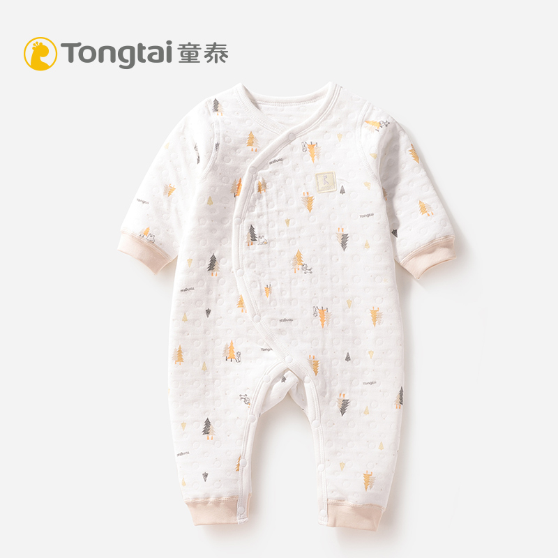 童泰婴儿衣服新生儿长袖连体衣