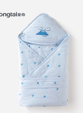 童泰婴儿包被纯棉春秋冬夹棉抱被新生儿全棉宝宝用品包毯襁褓被子