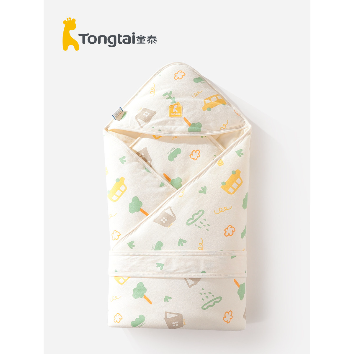 童泰婴儿抱被新生儿春秋纯棉薄棉保暖抱毯男宝宝夹棉产房包被,婴童用品,婴童抱被/抱毯,淘宝优惠券,粉丝福利购,淘宝优惠卷