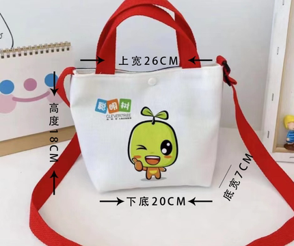 热销斜挎小帆布包定制各种尺寸手拎袋印logo礼品幼儿园托育早教包