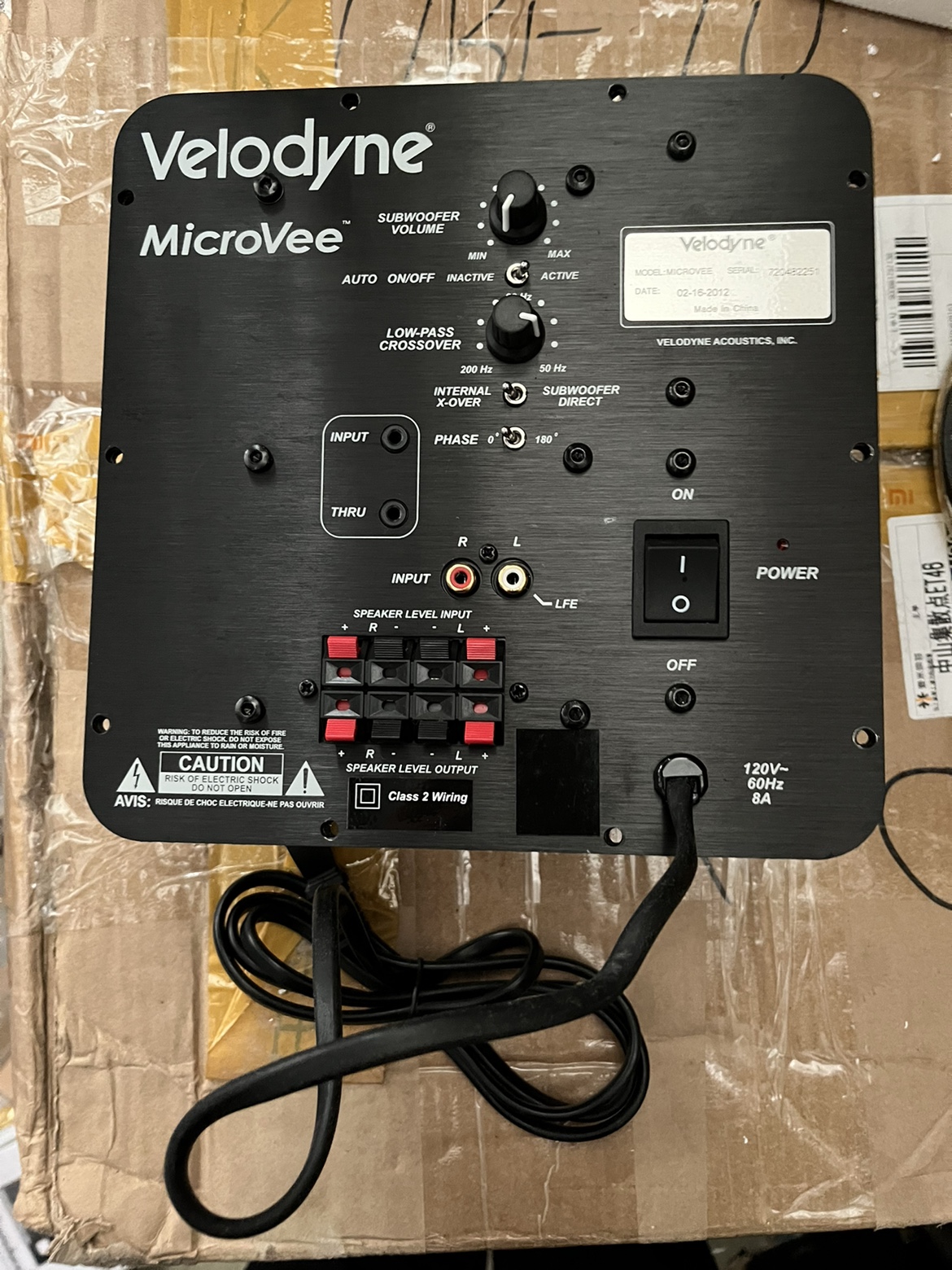 原装美国velodyne超炮d类功放板