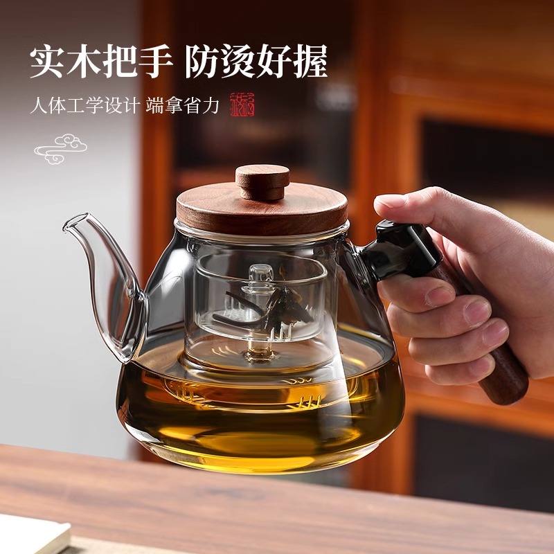 2025新款玻璃煮茶壶耐高温烧水壶