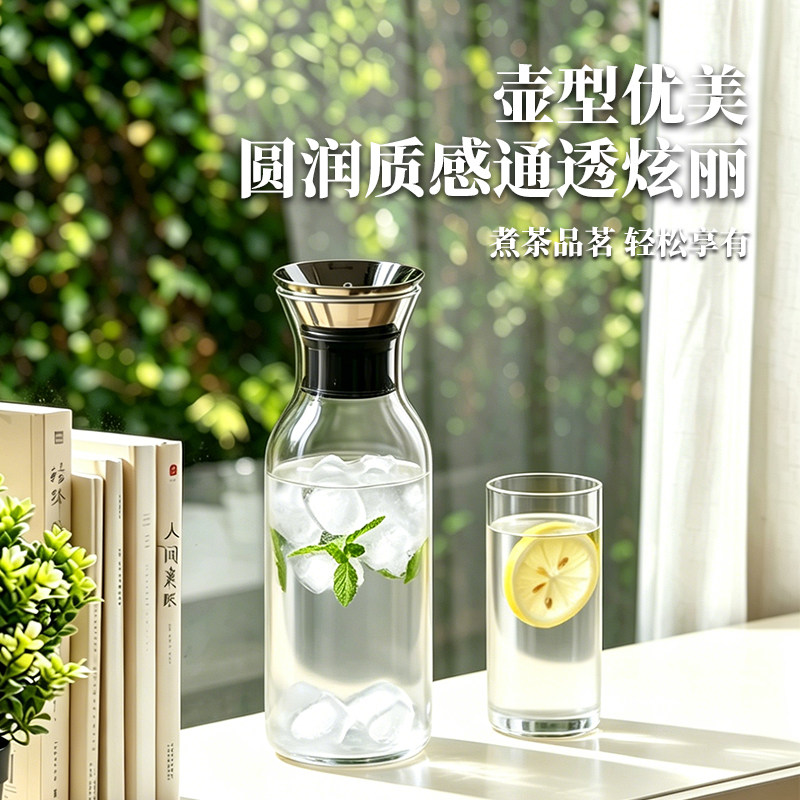 玻璃冷水壶大容量加厚耐高温