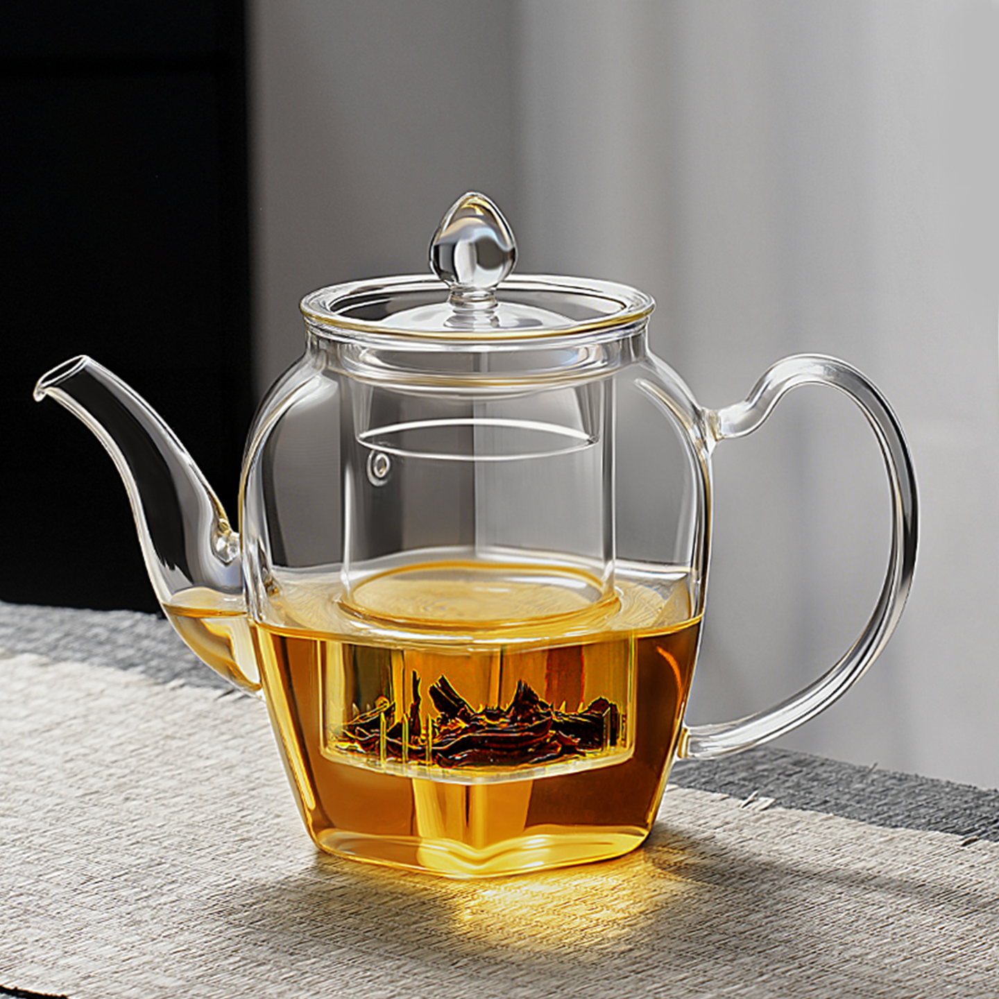 玻璃茶壶泡茶家用2026新款花茶壶耐高温加厚煮茶壶办公室茶具套装