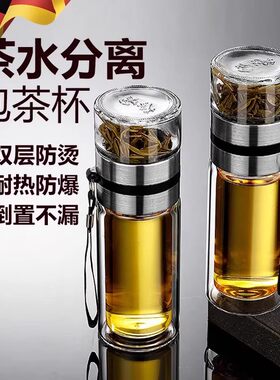 2025新款加厚防爆双层玻璃杯茶杯