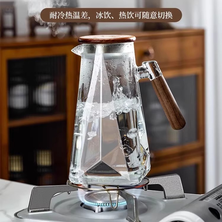 大容量冷水壶家用2025新款冰箱玻璃水壶家用储水耐高温凉水壶套装