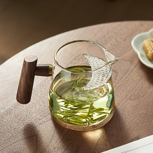 月牙杯加厚泡茶公道杯过滤茶水专用一体式主人杯喝茶茶水分离杯子