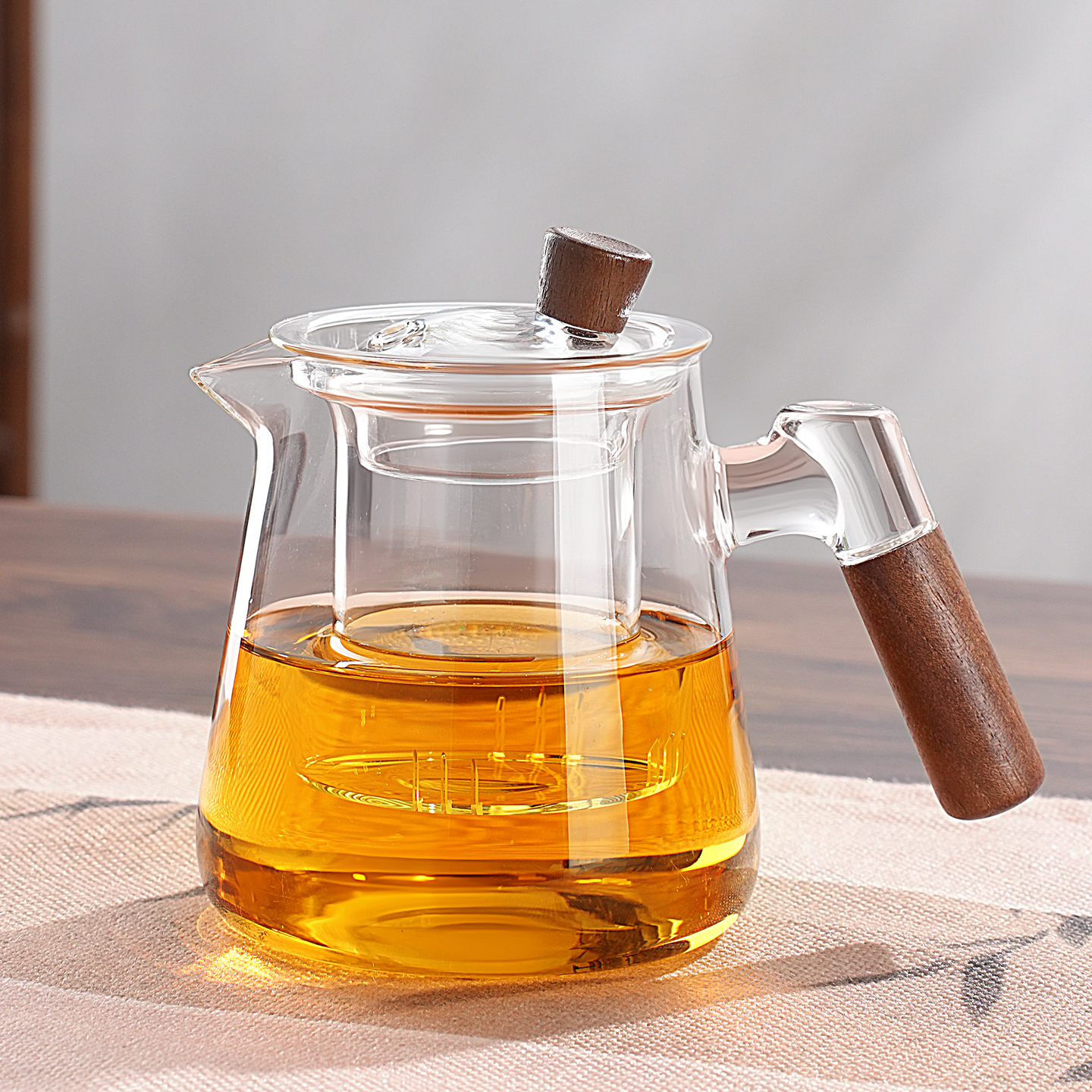 茶具套装家用茶水分离泡茶壶2025新款茶壶玻璃侧把壶耐高温煮茶壶