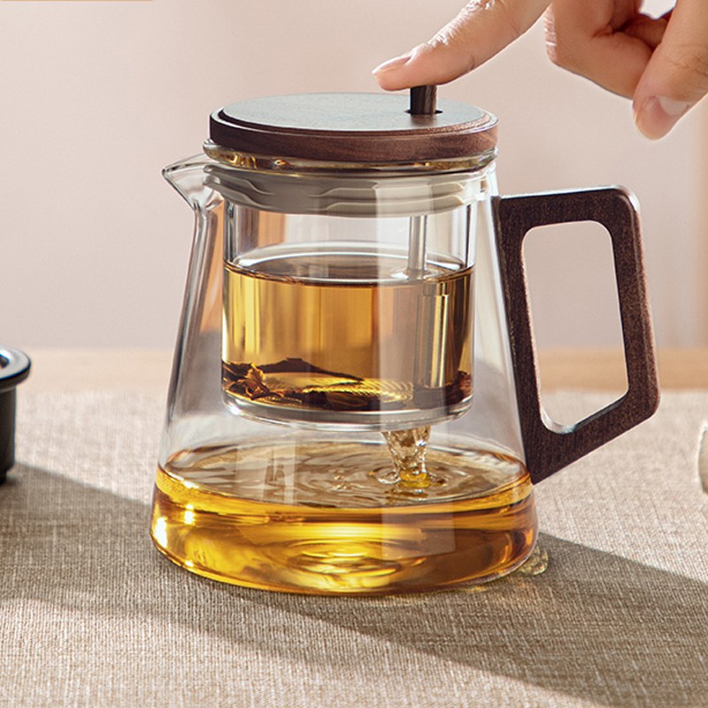 飘逸杯泡茶壶耐热玻璃内胆花茶壶