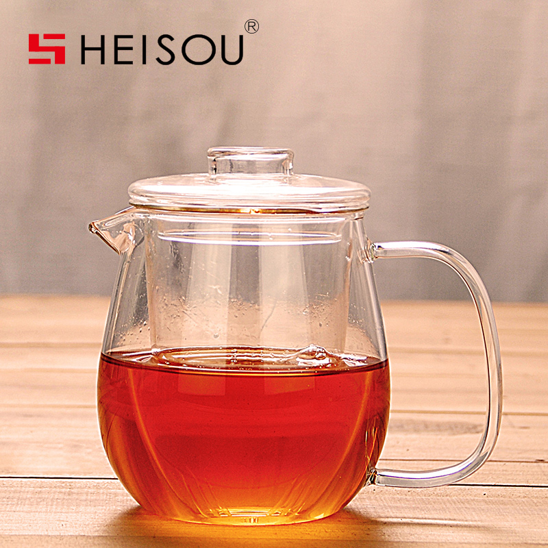 Heisou耐高温可加热花草玻璃茶壶