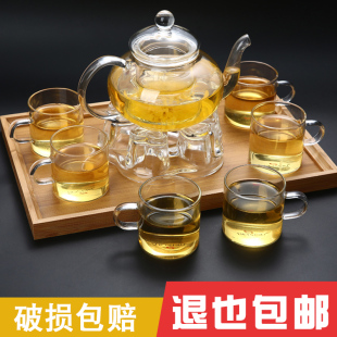 泡茶壶玻璃耐高温过滤大号烫不破冲泡茶器家用红茶水壶加厚茶壶
