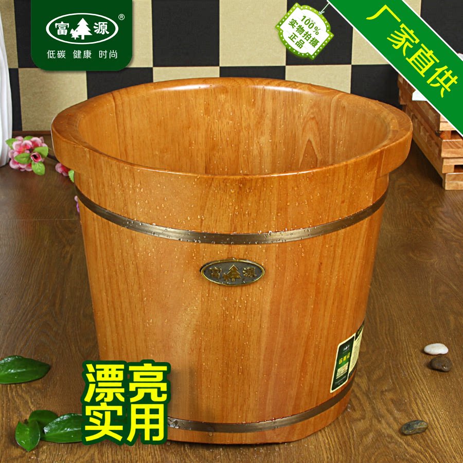 橡胶木洗脚木盆富源耳朵泡脚木桶