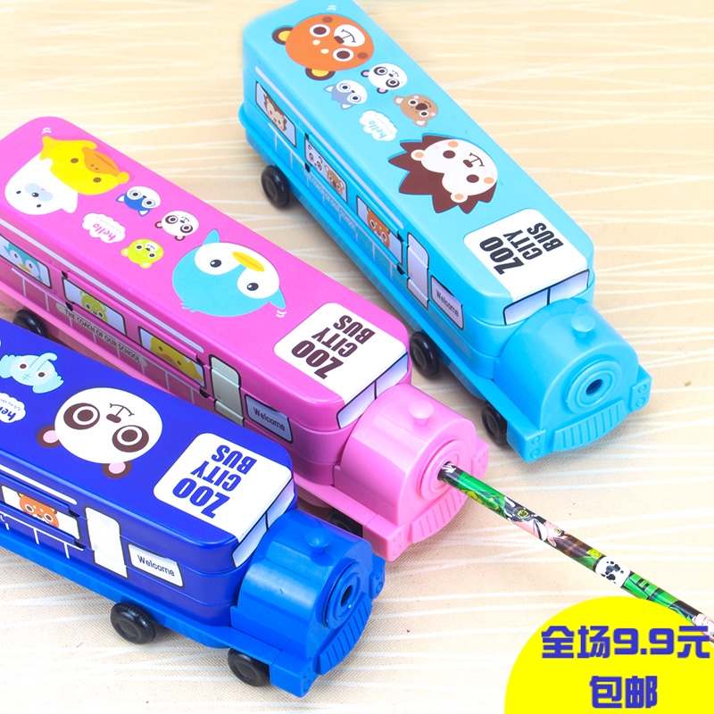 六一文具礼品小学生文具盒 儿童笔盒火车多功能双层铅笔盒文具盒|ruв категории электронный словарь/электрический бумажных книг/канцелярские принадлежности, повседневной школьных принадлежностей, пенал - от Buy2taobao.com для оказания профессиональной услуги покупки агента Taobao