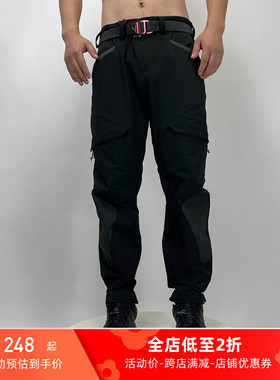 2025秋季新品男女同款带刀侍卫同款户外软壳裤弹力快干速干长裤