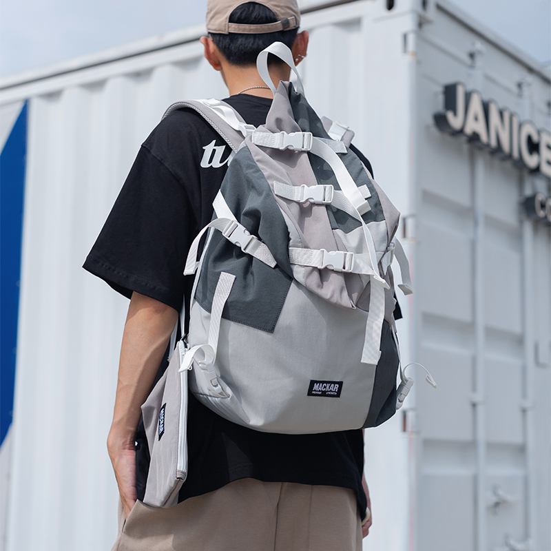 iMipack中性机能织带双肩包