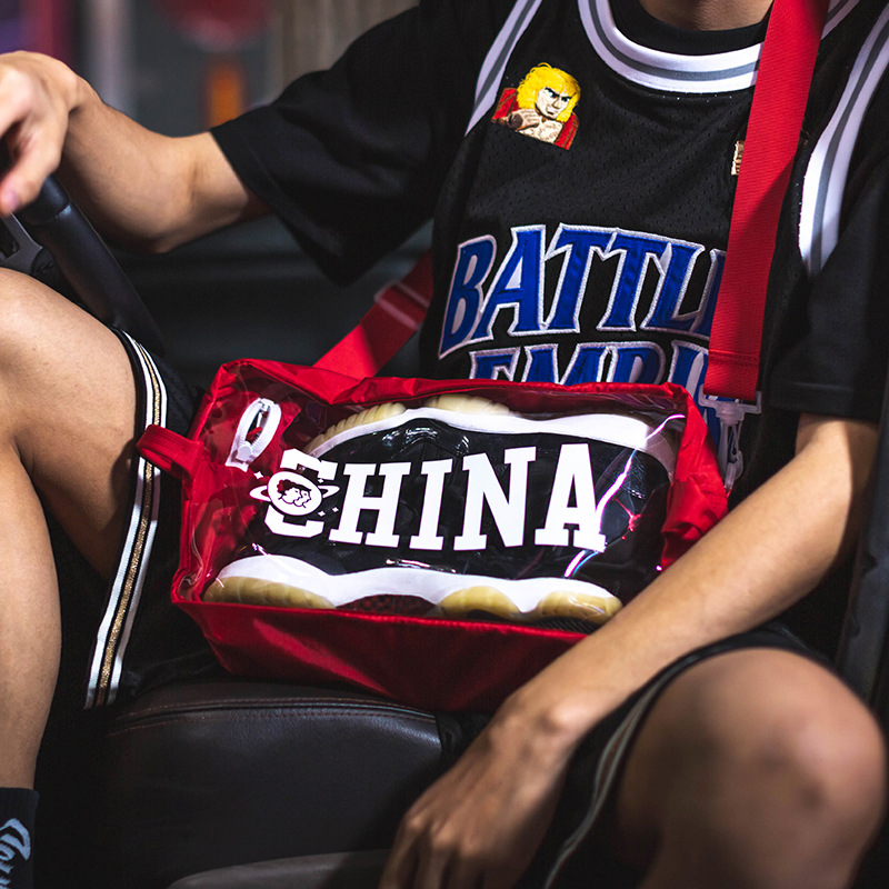 imipack透明足球鞋运动风尼龙包