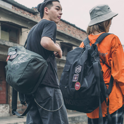 iMipack 工装大容量双肩背包男女旅行健身全头盔国潮牌流电脑登山