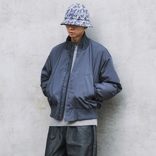 DICEOFF立领羽绒服90白鸭绒秋冬cleanfit通勤外套bomber飞行夹克