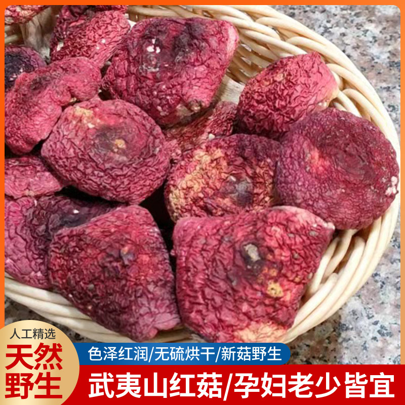 福建红蘑菇野生红菇干货500g