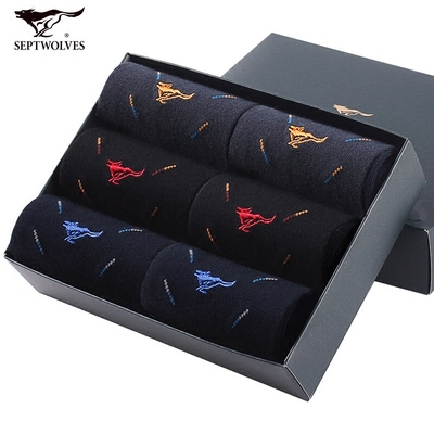 七匹狼舒适袜子男精梳棉