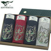 头透气狼头裤 七匹狼男士 纯棉全棉舒适三角裤 三角裤 衩抗菌 内裤