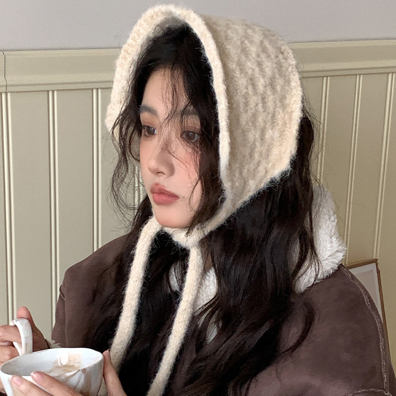 针织毛线耳罩女冬季韩版2024新款护耳耳套加厚防寒保暖耳暖耳捂子