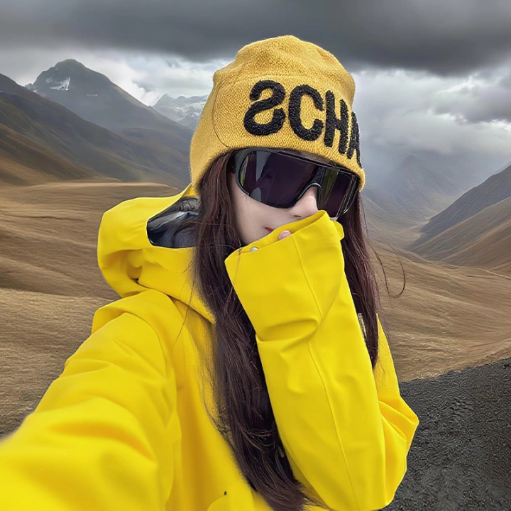 登山冷帽女2025年新款川西旅游