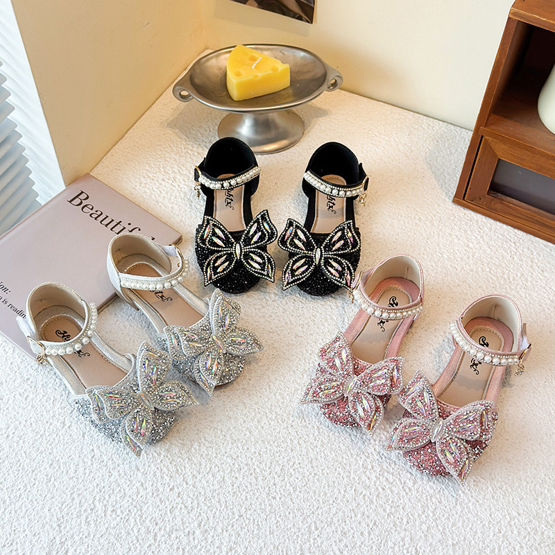 奥特莱斯折扣店清仓女童公主鞋2026年水晶钻蝴蝶结凉鞋洋气小皮鞋,童鞋/婴儿鞋/亲子鞋,水晶/水钻鞋,淘宝优惠券,粉丝福利购,淘宝优惠卷