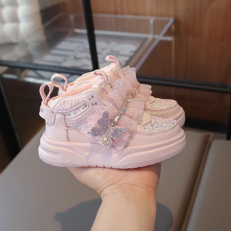 奥特莱斯outlets折扣店清仓 女童板鞋2025新款秋冬中帮儿童运动鞋