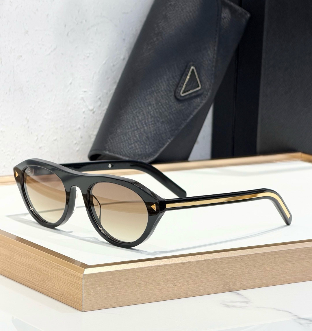 thumbnail for Spr B15 European and American Fashion New Style Acetate Light Luxury Oval P Brand Men's Sunglasses Sun Protection Trendy Versatile Women's Sunglasses