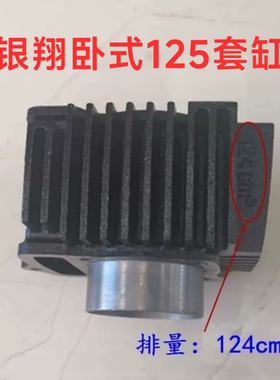 银翔发动机  银翔卧式125套缸 风冷124cm3铁缸筒活塞环YX125缸体